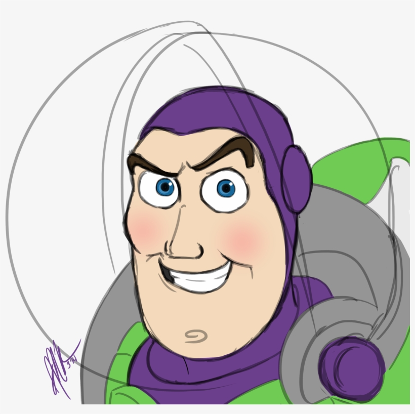Character 20 - Buzz Lightyear - " - Buzz Lightyear Cara Dibujo, transparent png #2140604