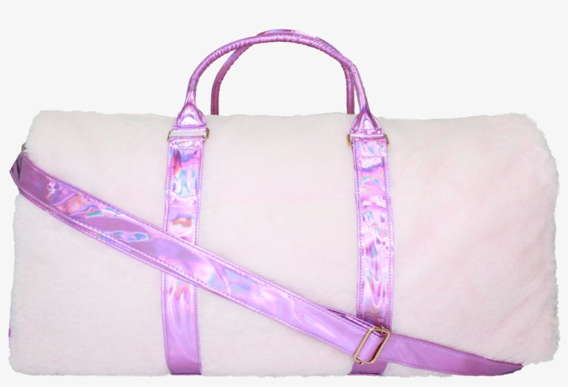 Holographic Fur Duffel Bag - Tote Bag, transparent png #2140951
