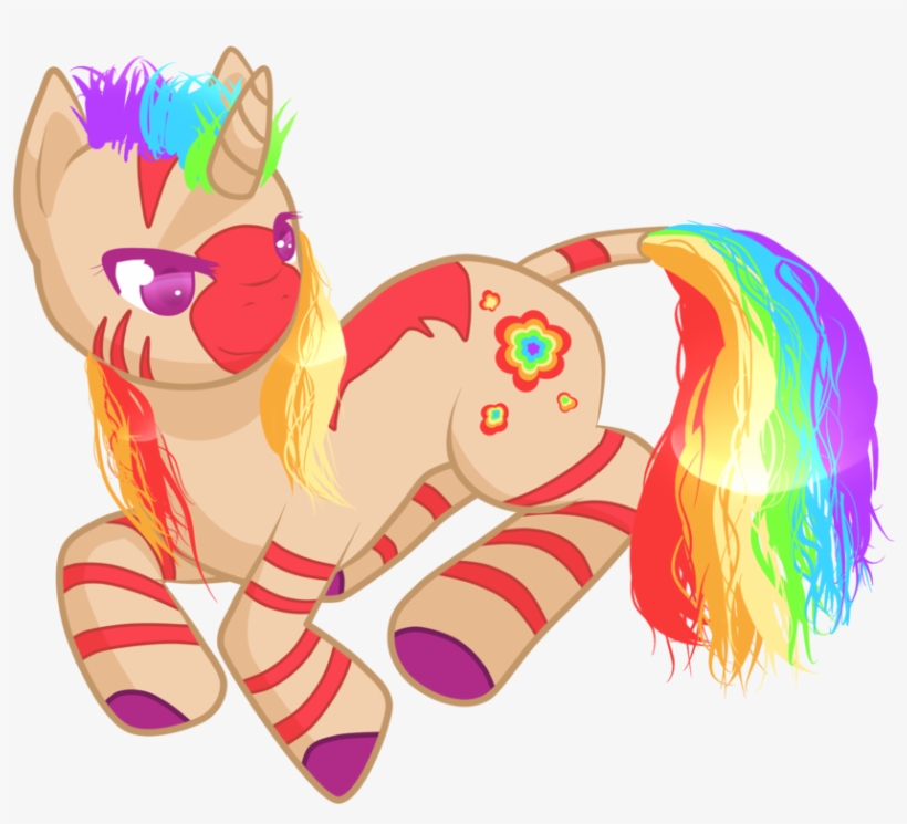 Aisuroma, Mullet, Oc, Oc Only, Pony, Rainbow Hair, - Cartoon, transparent png #2140953