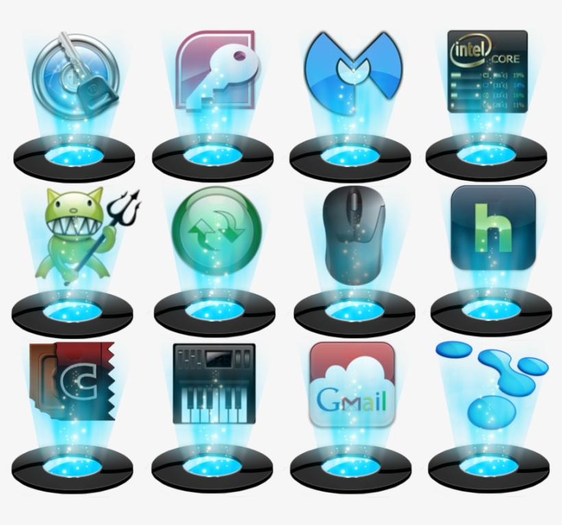 Holographic Icon Pack - Hologram Icon Pack, transparent png #2140993
