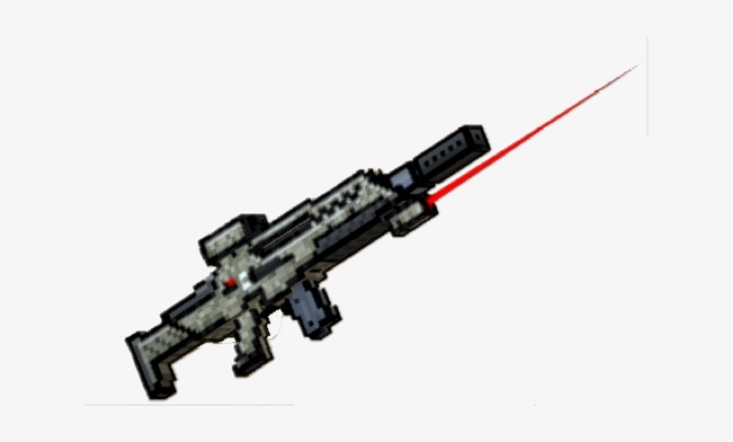 Laser Ray Gun Clip Art At Clker - Machine Gun Pixel Gun, transparent png #2141366