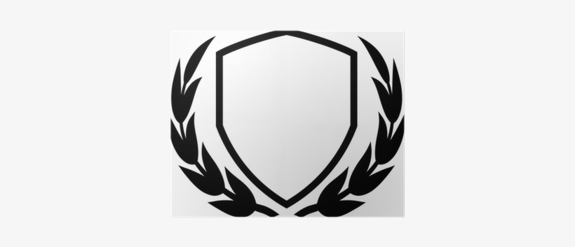 Vector Shield And Laurel Wreath Isolated Poster • Pixers® - Oak Forest Elementary Logo, transparent png #2141889
