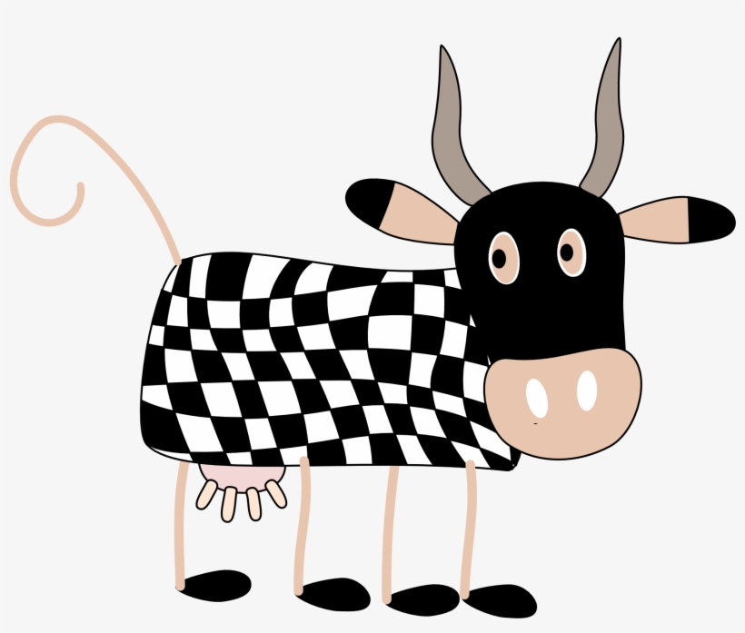 Open Clipart Cartoon Cow Animasi  Bergerak  Hewan Sapi 