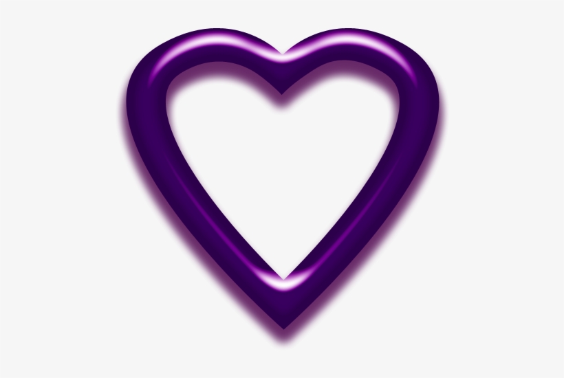 Pin Purple Hearts Clip Art - Purple Heart Frame Png, transparent png #2142386
