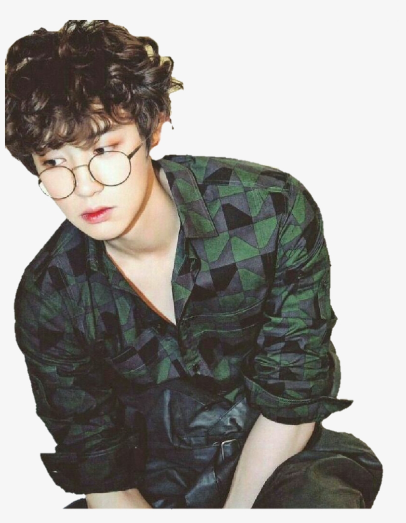 Report Abuse - Park Chanyeol With Glasses, transparent png #2142535