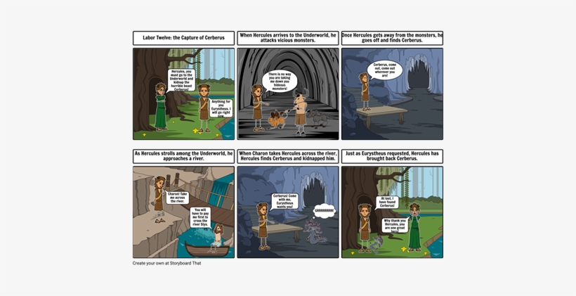 The Capture Of Cerberus - Cartoon, transparent png #2142927