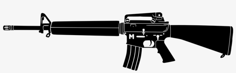 Gun Vector - Colt Ar 15 Price, transparent png #2143241