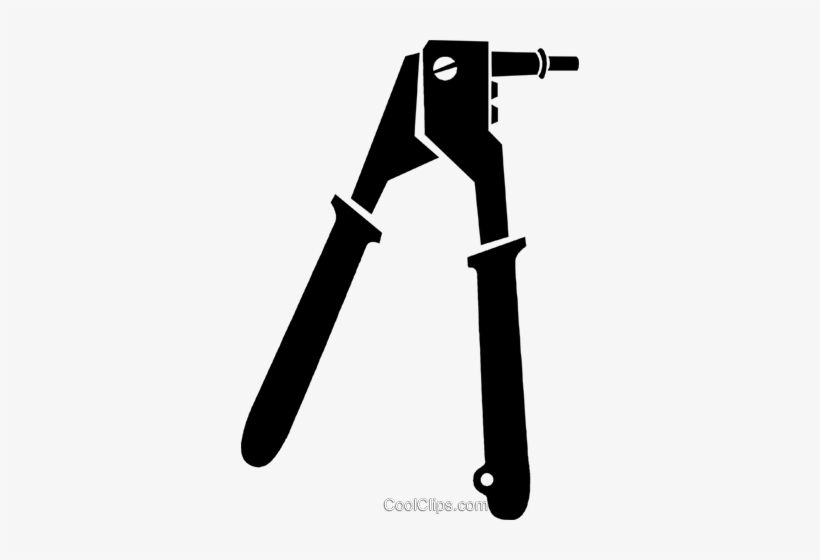 Rivet Gun Royalty Free Vector Clip Art Illustration - Pop Rivet Gun Vector, transparent png #2143544