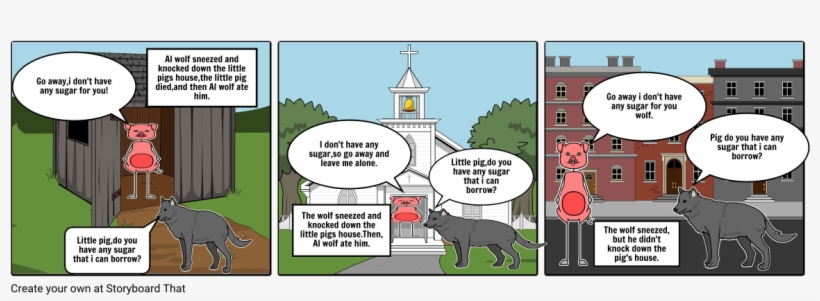 Three Little Pigs - Cartoon, transparent png #2143892