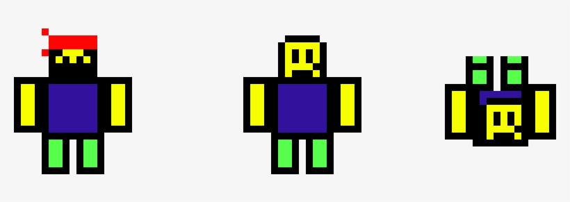 Roblox Noob - Roblox Noob Pixel Art - Free Transparent PNG Download ...