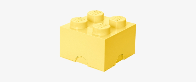 8015572 Lego Storage Brick - Lego Storage Brick 4 Yellow, transparent png #2144564