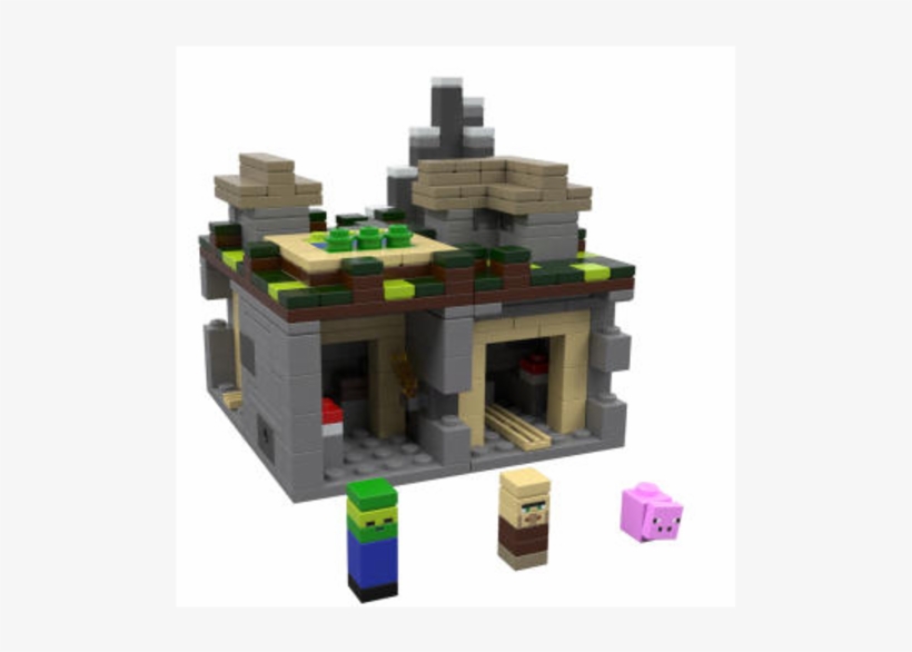 More Minecraft Lego Heads To Market - Lego Minecraft First Set, transparent png #2144636