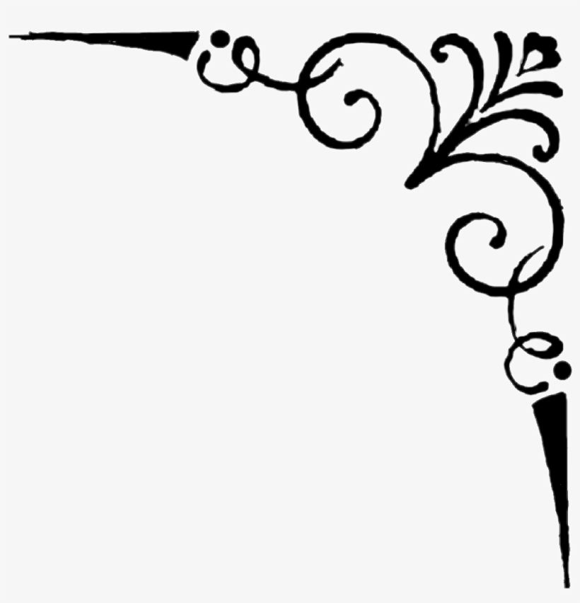 Corner Filigree Png Clip Free Library - Filigree Corner, transparent png #2144839