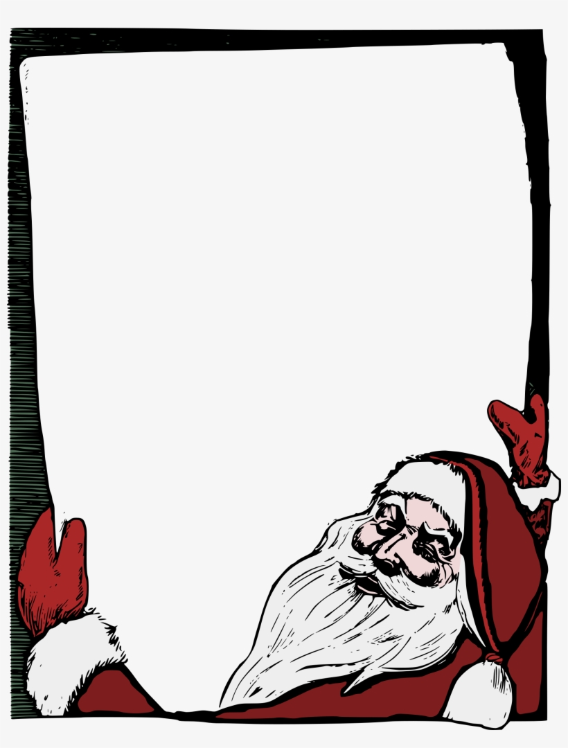 Big Image - Santa Claus Frame Png, transparent png #2145219