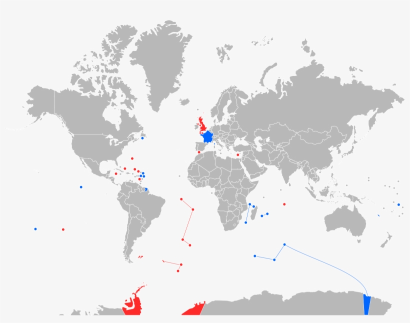 Franco British Union Wikipedia At Great Britain World - World Map Mercator Png, transparent png #2145554