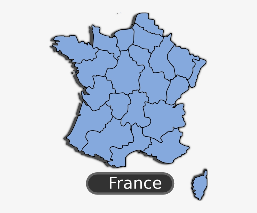 Free Vector Map Of France Clip Art - Sketch Map Of France, transparent png #2145716