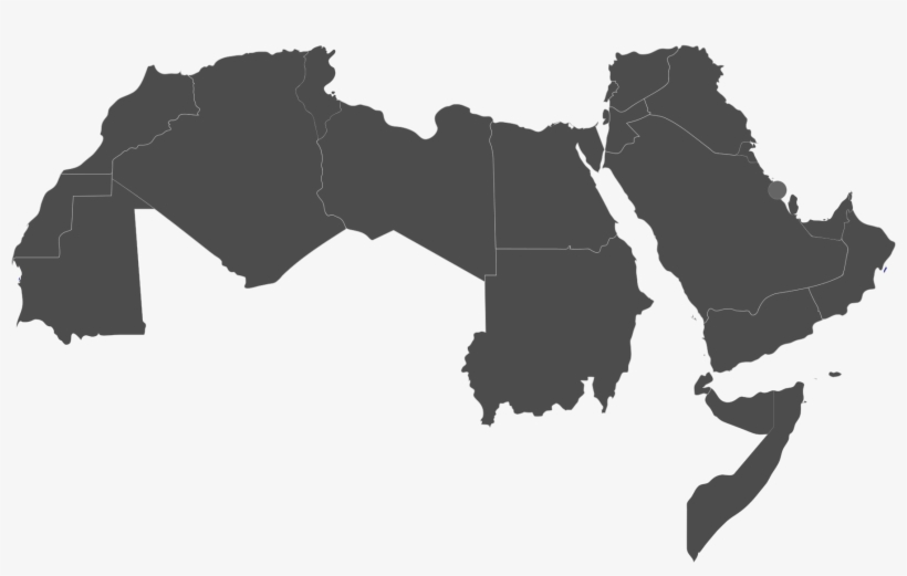 File - Arab World - Svg - Arab World Map Vector, transparent png #2145719