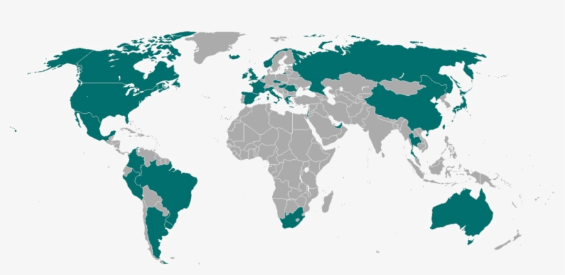 World Map Png Clipart - List Of Diplomatic Missions Of Turkey, transparent png #2145983