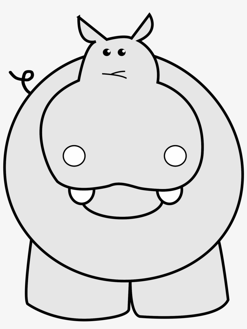 Hippo Clipart Transparent - Custom Hippo Throw Blanket, transparent png #2146006