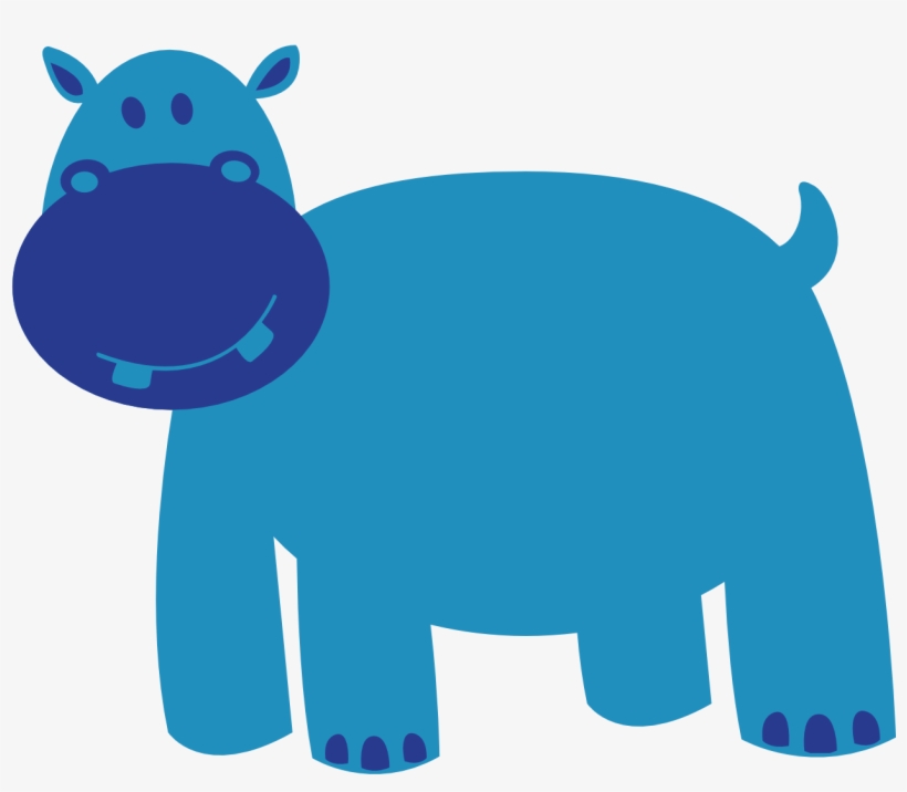 Hippo - Animales Vector Png, transparent png #2146309