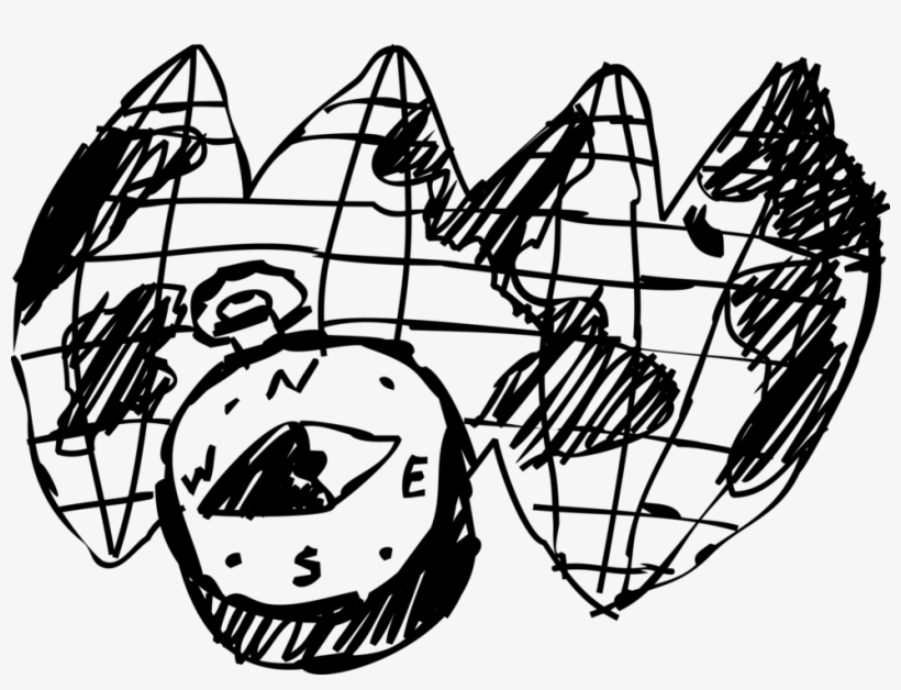 Vector Illustration Of Magnetic Compass For Navigation - Compass, transparent png #2146392