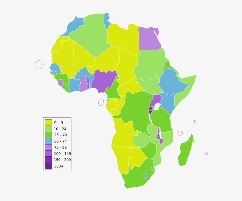 Vector Download Map O World Maps - Population Map Of Africa 2017, transparent png #2146442