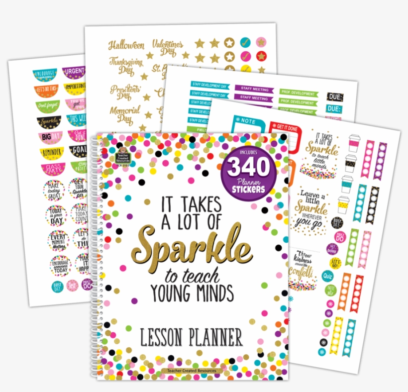 Tcr2152 Confetti Lesson Planner Image - Confetti Lesson Plan Book, transparent png #2146979