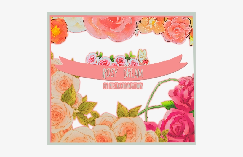 Rosy Dream By Pustakkeramzytowy - Cute Flower Png Pack, transparent png #2147224
