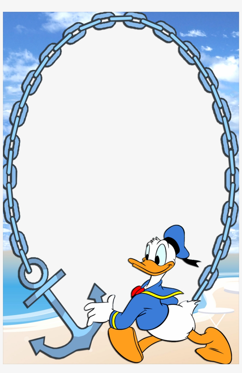 Donald Duck Frames Frame Disney Life Cards - Marcos De Dibujos Animados, transparent png #2147318