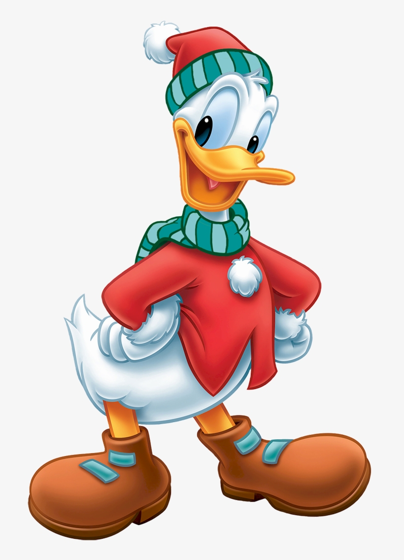Winter Donald 2 More - Holiday Donald Duck, Disney Cardboard Cutout Standup, transparent png #2147407