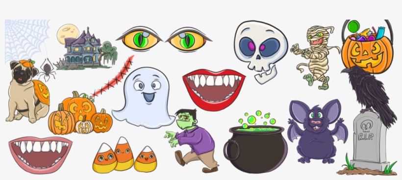 Halloween Sticker Pack - Cartoon, transparent png #2147461