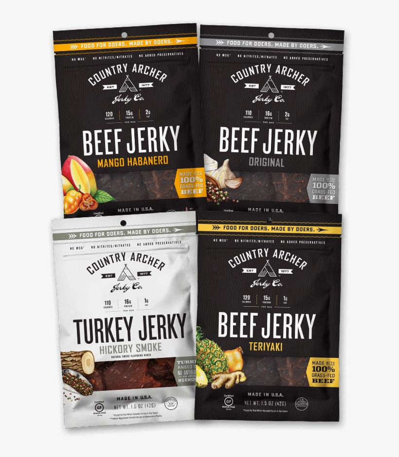 Country Archer - All Natural Beef Jerky Original -, transparent png #2147500