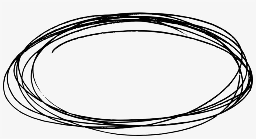 Scribble Circle Png - Oval Drawing Png, transparent png #2147786