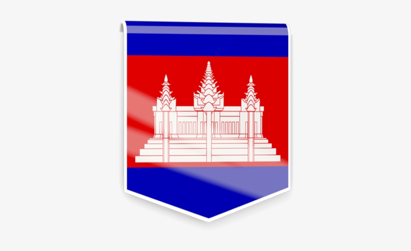 And The Gulf Of Thailand To The Southwest - Cambodia Flag, transparent png #2147822