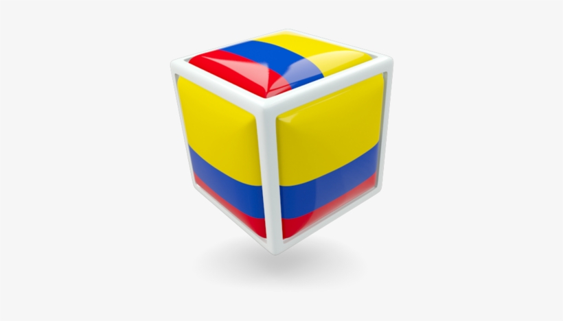 Illustration Of Flag Of Colombia - Rubik's Cube, transparent png #2148794
