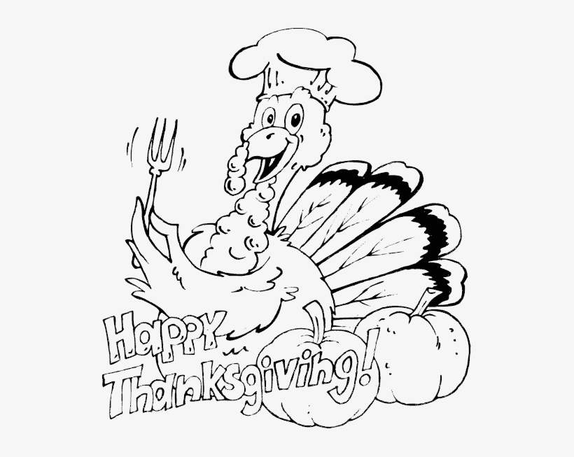Happy Thanksgiving Turkey - Thanksgiving Day Para Colorear, transparent png #2150080