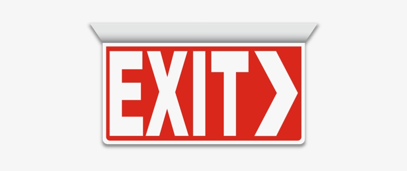 Exit 2-way Sign - Exit, Right Arrow, transparent png #2150211