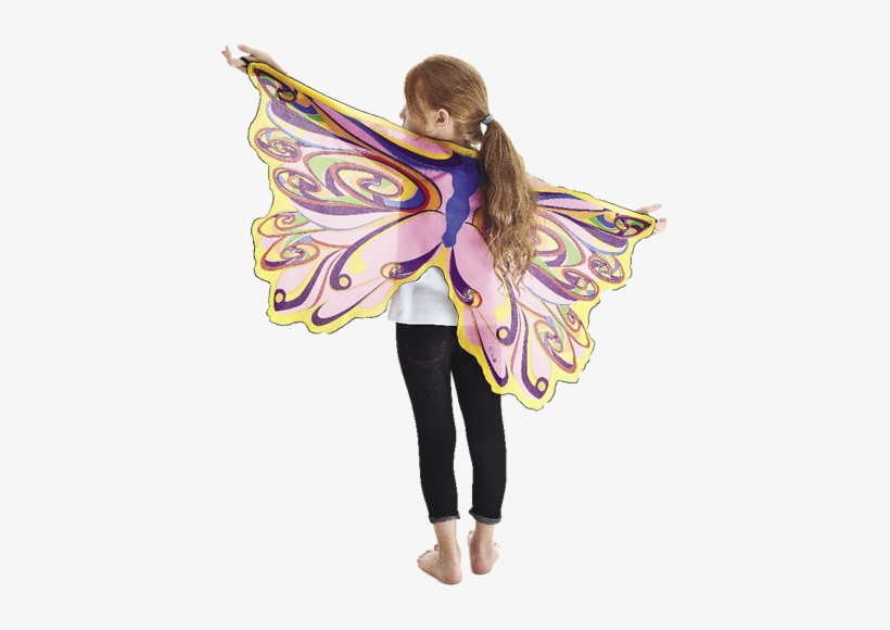 These Fanciful Rainbow Fairy Wings With Glitter Are - Douglas Dress-up Wings - Orange, transparent png #2150443