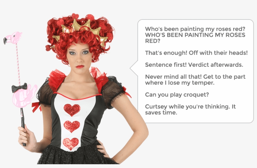 Com Helpful Non Helpful Who's Been Painting My Roses - Queen Of The Heart, transparent png #2151002