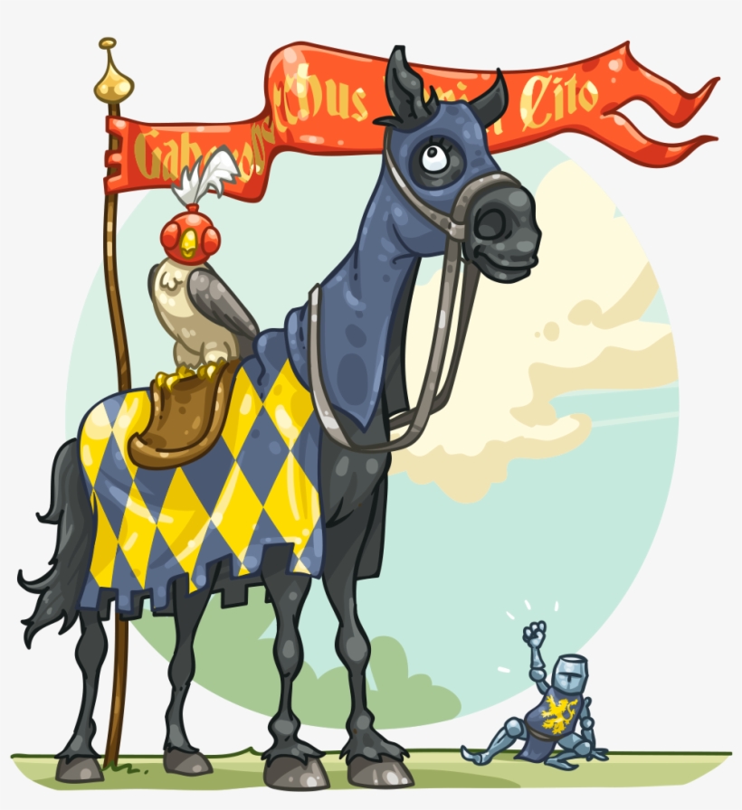 Black Knight July - Cartoon, transparent png #2151192
