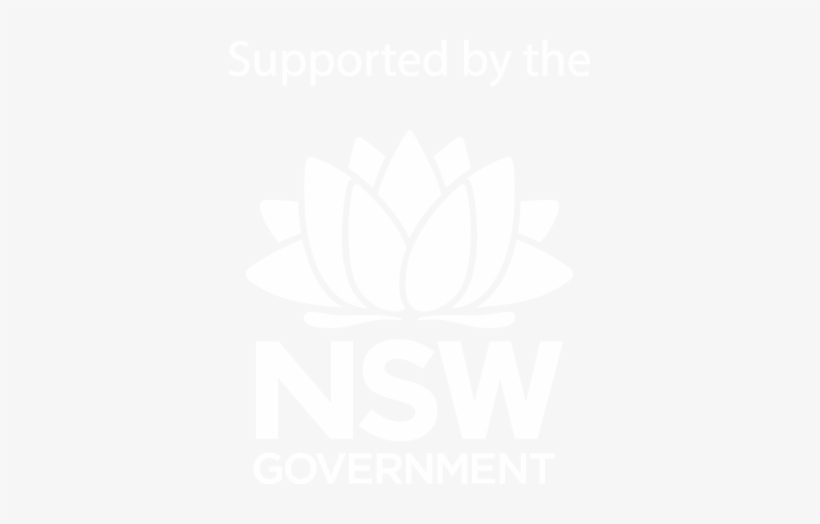 Supported By The Nsw Government Mono White - Central Coast Forest Map, transparent png #2151591