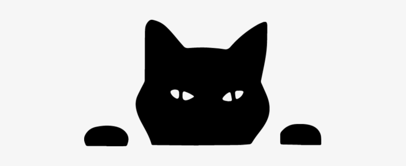 Peeking Cat Decal - Yaoota, transparent png #2151625
