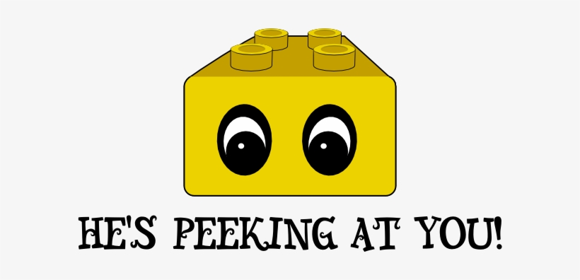 Peeking Block - Peeking At You, transparent png #2151673