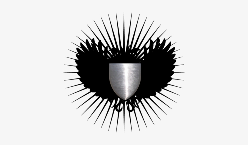 Silver Shield W/wings Psd - Blue Shield With Wings Png, transparent png #2151794