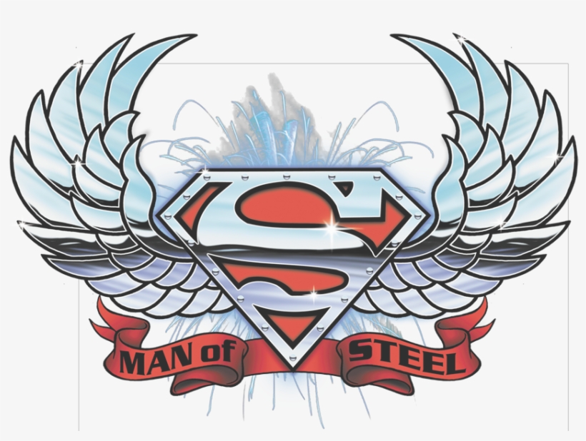 Superman Chrome Wings Shield Pullover Hoodie - Superman T Shirt, transparent png #2151815