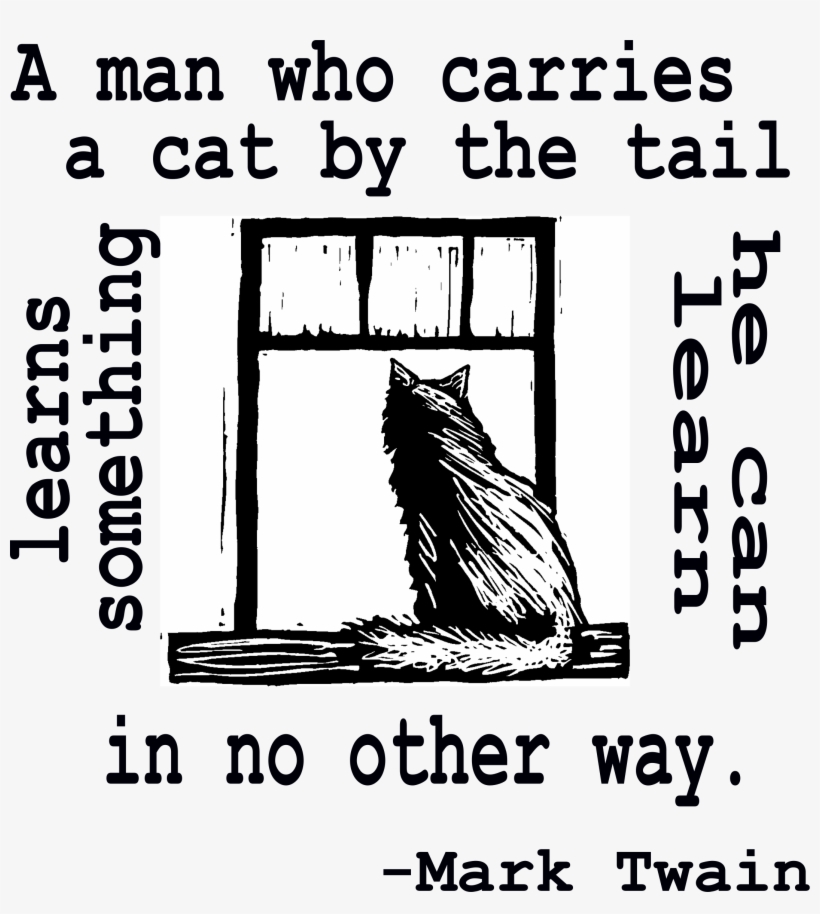 A Man Who Carries A Cat By The Tail Svg Clip Arts, transparent png #2152070