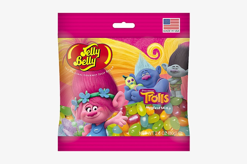 Jelly Belly Dreamworks Trolls Hugfest Mix Jelly Beans - Jelly Belly, transparent png #2152315