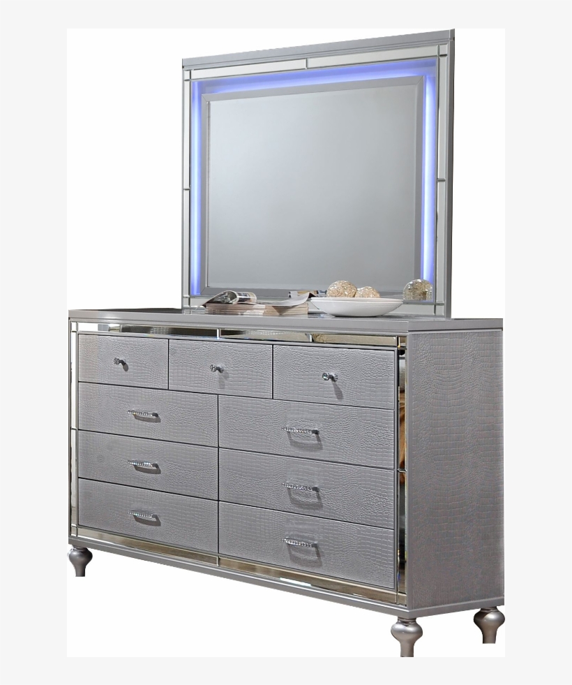 Nadine Dresser - New Classic Valentino Dresser With Mirror, transparent png #2152346