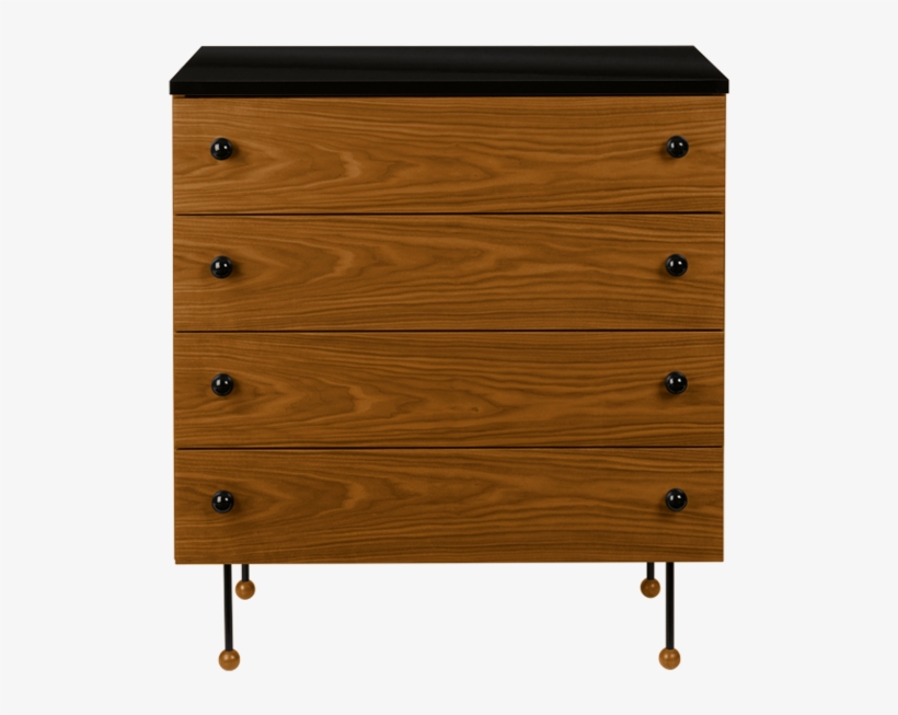 Grossman 62 Series Dresser W/ 4 Drawers - Gubi Grossman Dresser 4 Chest Of Drawers, transparent png #2152498