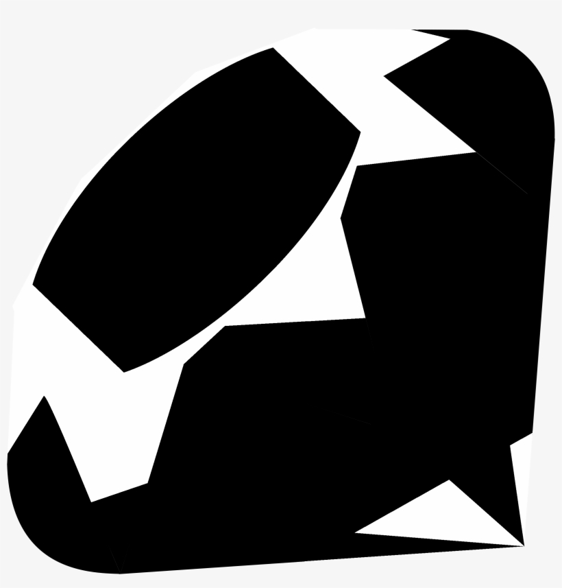 Ruby Logo Black And White - Portable Network Graphics, transparent png #2152669